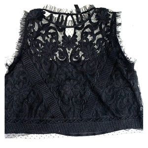 Lace black Zara tank top 🖤